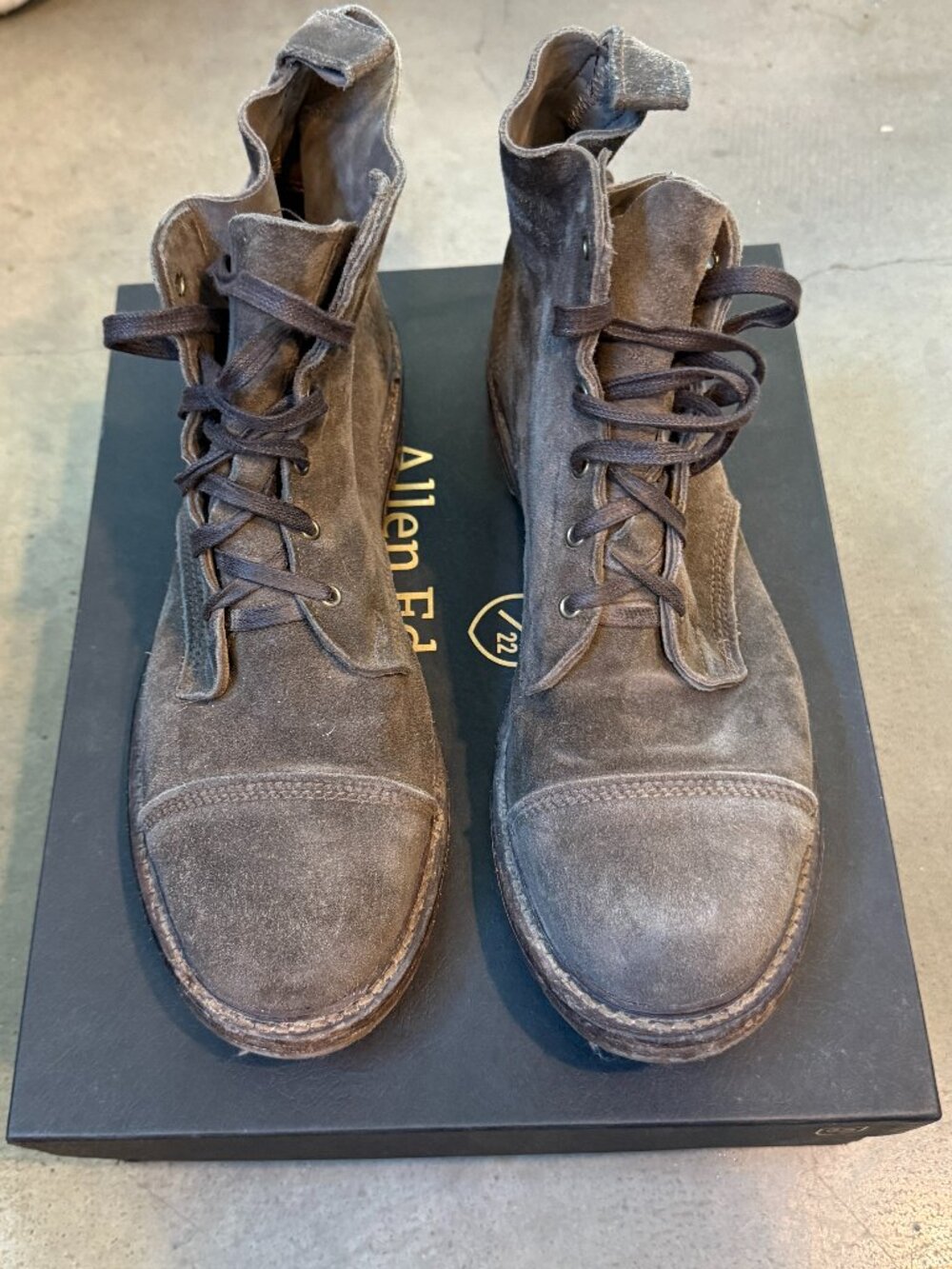 Allen Edmonds Caen Boot - Kudu Taupe Suede - 13 US - Goodyear Welted